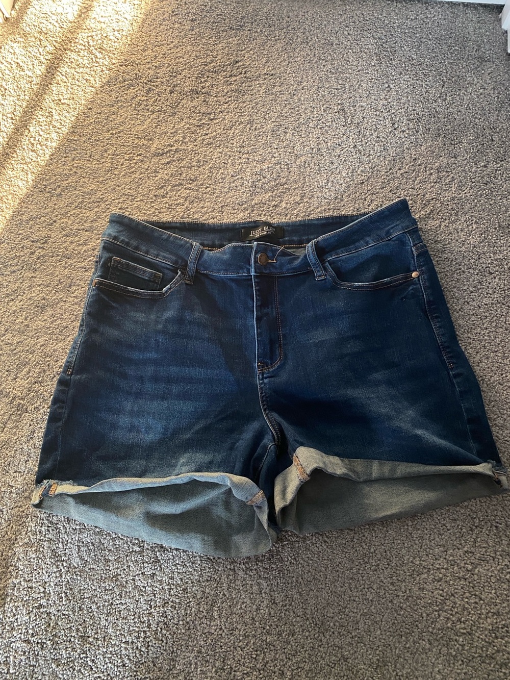Dark Blue Denim Women’s Shorts